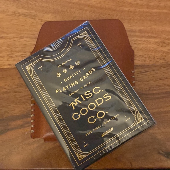 Nordstrom Leather Playing Cards Case NWT - Picture 4 of 5